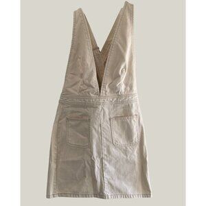 BDG Urban Outfitters Cotton Denim Overall Zip Up Dress With Pockets & Straps